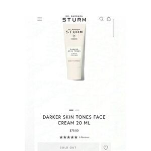 2 of Dr. Barbara Sturm Darker Skin Tones Face Cream Rich 0.67 oz Per Each